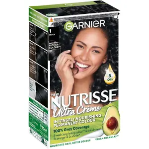 Garnier Nutrisse Ultra Créme Permanent Hårfärg 1 Black