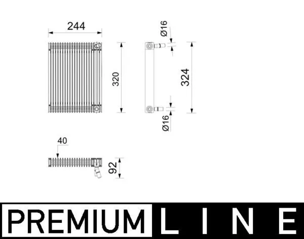 Oljekylare MAHLE CLC 439 000P