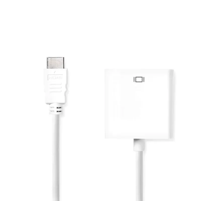 Adapter NEDIS HDMI-VGA/3,5mm 0,2m vit