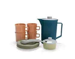 Dantoy BIO Plastic Kaffeservis - 17 Delar