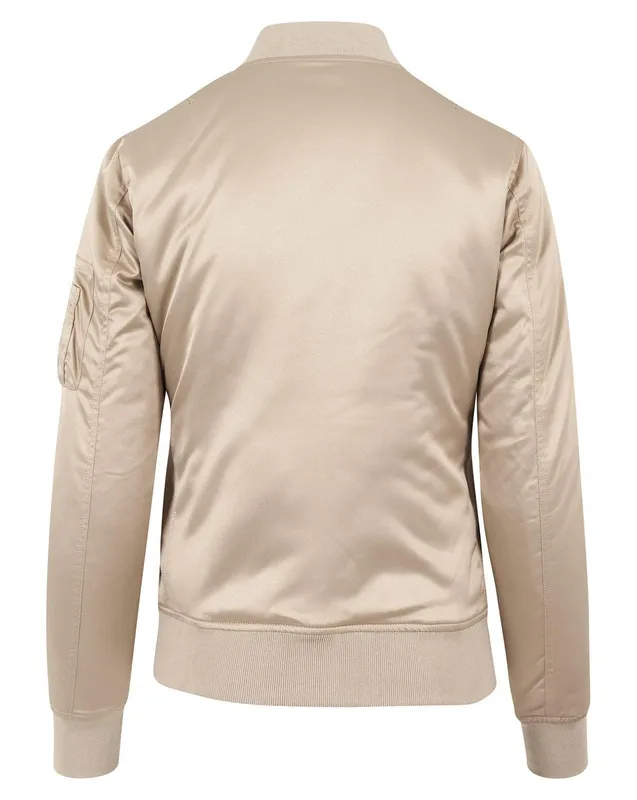 Urban Classics Bomberjakke i Satin Guld
