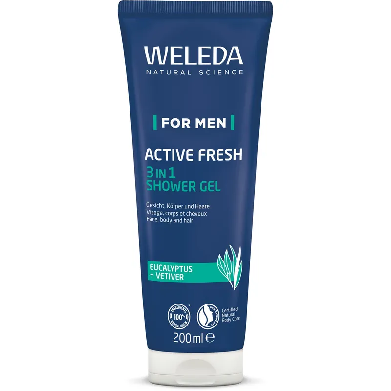 Weleda Men Active Fresh 3in1 Shower Gel – 200 ml