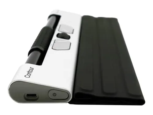 Contour Design Rollermouse Go +go Dock Kit Rf Wireless + Bluetooth + Usb-a Rullstav Svart, Silver