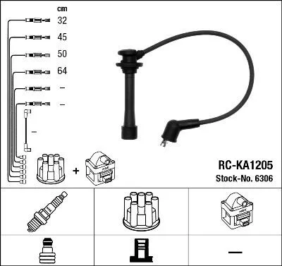 Tändkabelsats NGK 6306