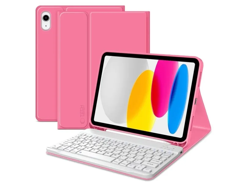 Tech-Protect SC Mag Pen Fodral med tangentbord iPad A16 11″/10.9″ 2022 - Rosa