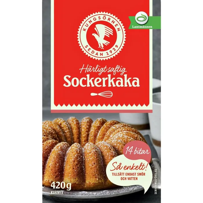 Kungsörnen Kakmix Sockerkaka 420g
