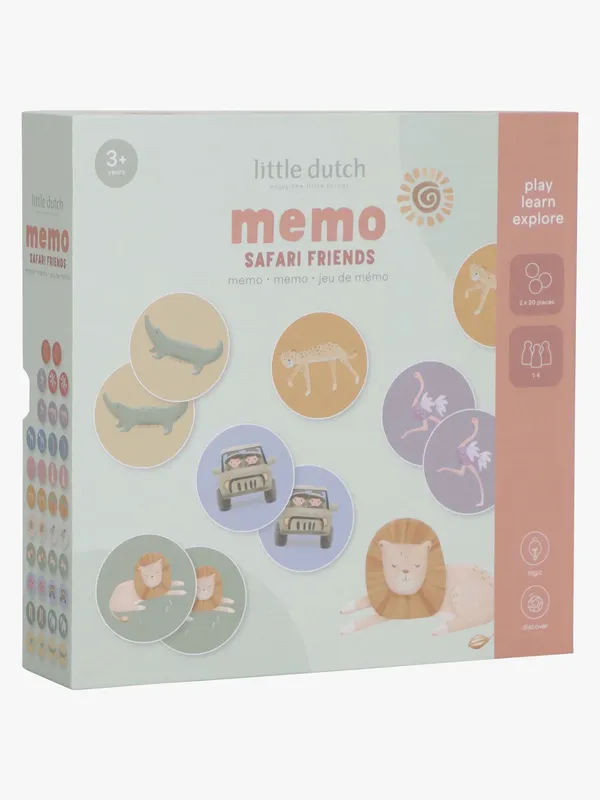 Little Dutch Memoryspel - Safari Friends