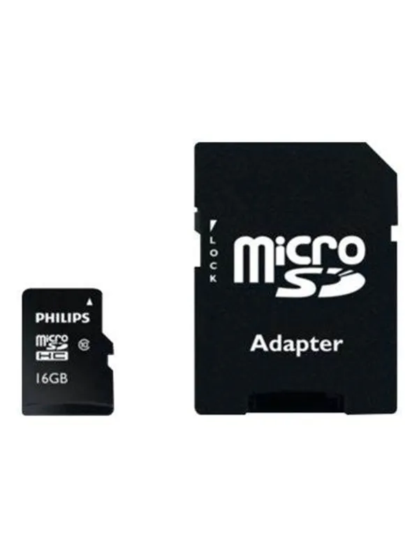 Philips FM16MP45B - Flash-minneskort (microSDHC- till SD-adapter ingår) - 16 GB - Klass 10 - microSDHC UHS-I