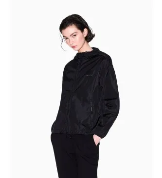 A|X Armani Exchange för kvinnor. XW000955AF12285UC001 Windbreakerjacka svart (XS), Casual, Polyamid