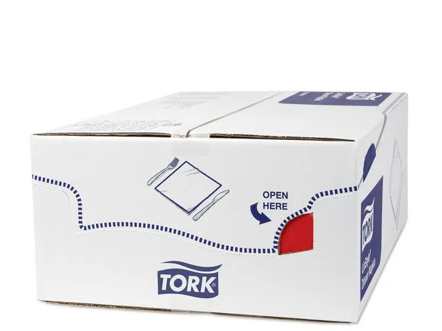 Servett TORK LinStyle Middag röd 50/fp