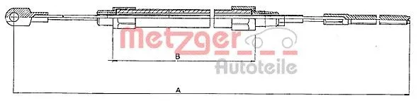 Handbromsvajer METZGER 10.4131