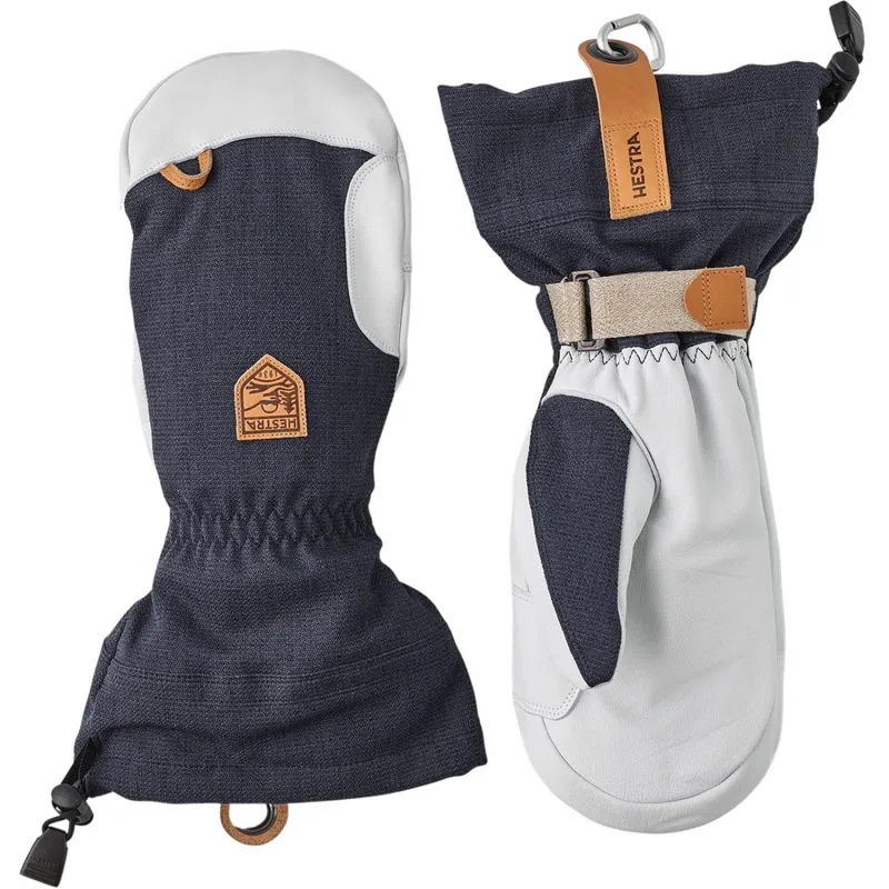 Hestra Army Leather Patrol Gauntlet, Vantar, Navy (#5633)
