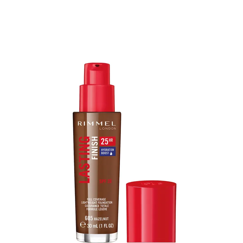 Rimmel London Lasting Finish 25H With Comfort Serum Foundation – Hazelnut