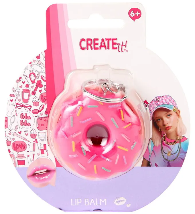 Create It Läppbalsam - Donut Jordgubbar - Asst.