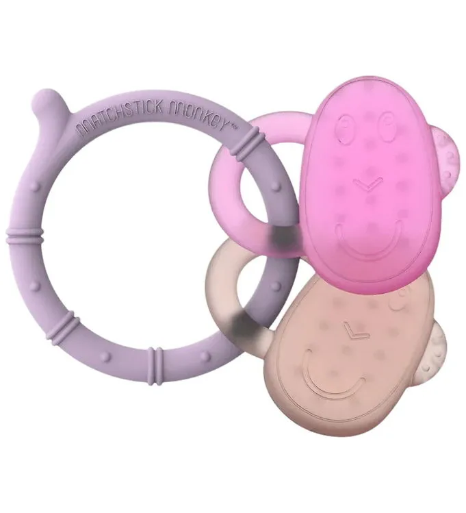 Matchstick Monkey Bitring - Ice Kylande bitring - Dusty Pink