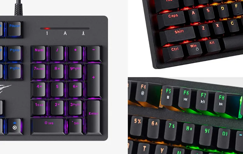 Gamenote KB858L Gaming Tangentbord (US International Layout)