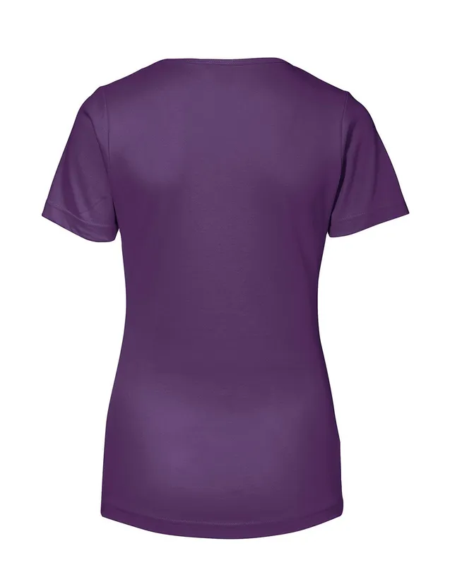 ID Feminin V-ringad T-shirt Lila (#5234)