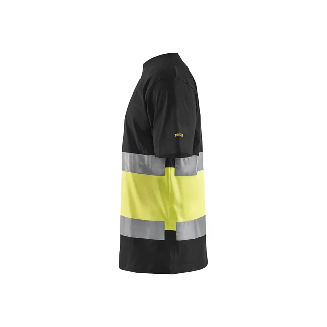 VARSEL-T-SHIRT 3387 1030 SVART/VARSELGUL 4XL | Beijerbygg Byggmaterial
