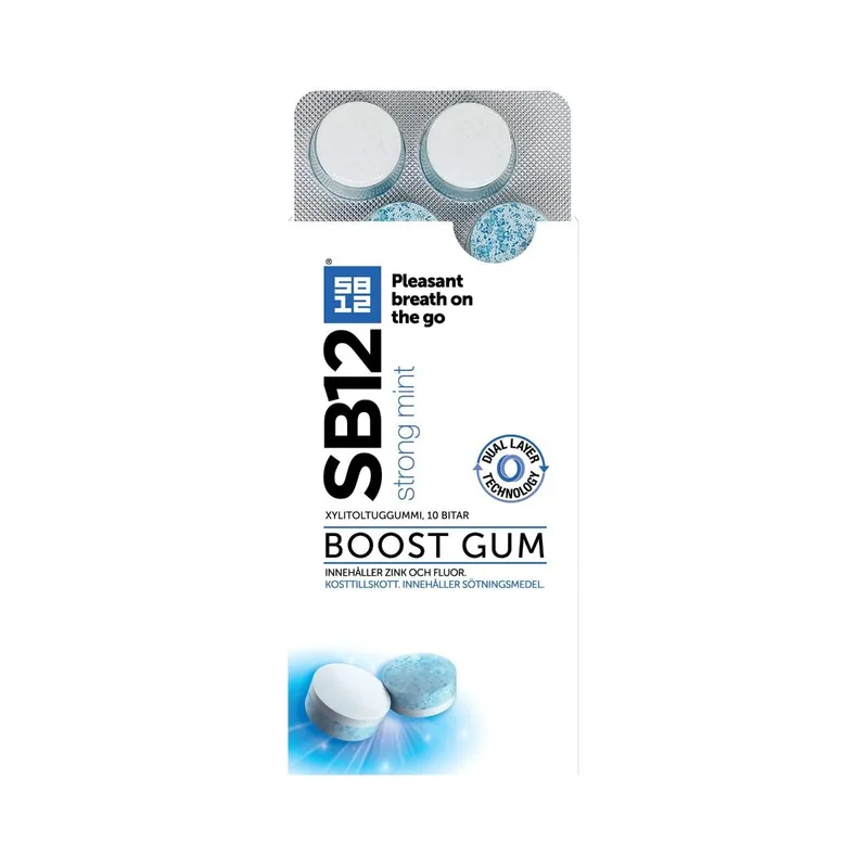 SB12 Boost Strong Mint Tuggummi 10 st