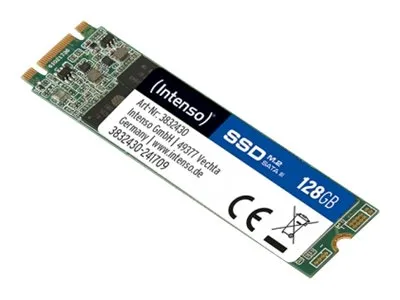 INTENSO – Topp – Intern SSD – 128 Go – M.2 SATA III 6 Gb/s – Läshastighet upp till 520 Mo/s