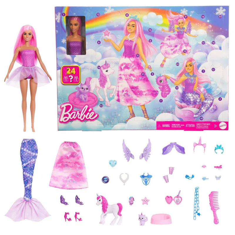 Barbie - Julkalender - Med modeinspiration och 24 överraskningar - Barbie - JFL66