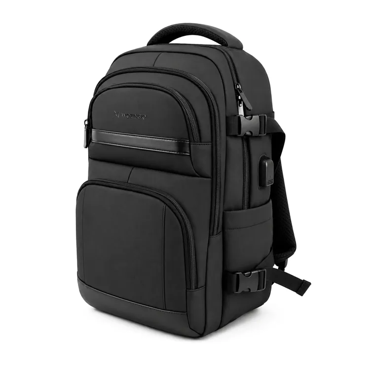 Wozinsky WPW-20L Travel Backpack with Laptop Pocket 40x20x25 cm for the Luggage Hold - Black