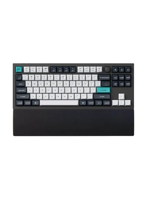 Keychron Silicone Palmrest for Q3 series / V3 series - Handledsstöd - Svart