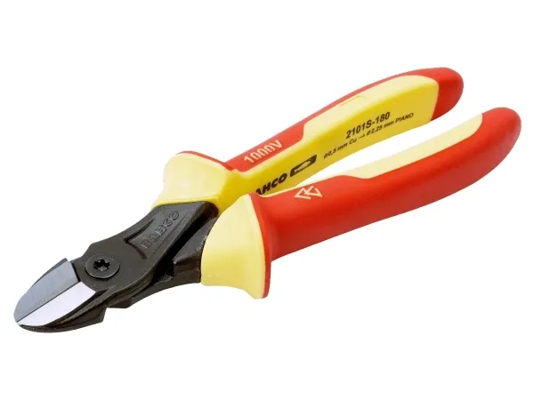 Bahco 2101S, Avbitartång, 2,3 cm, 2 cm, 1 cm, Korrosionsbeständig, Röd, Gul
