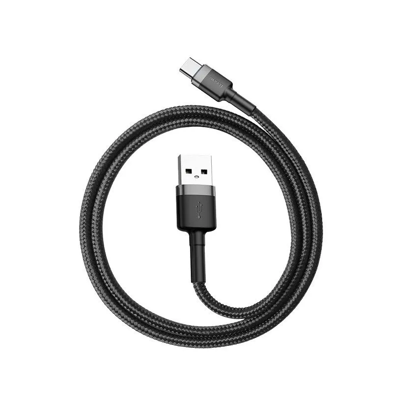 Baseus Cafule USB-C till USB-A kabel 3A 1M - Grå/Svart