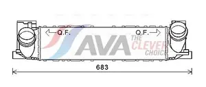 Intercooler AVA COOLING SYSTEMS BWA4464