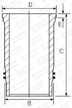 Cylinderfoder GOETZE ENGINE 15-480450-00