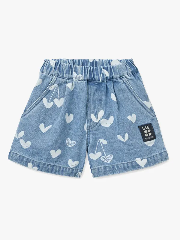 LIEWOOD Borrisa Denimshorts, Sweethearts/light blue denim, 134