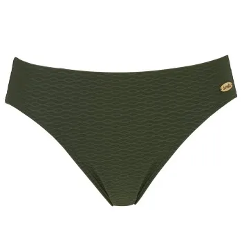 Damella Brigitte Textured Bikini Brief Mörkgrön nylon 40 Dam