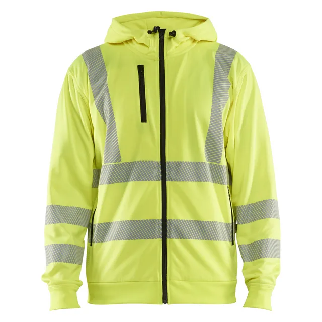 LUVTRÖJA 3565 2538 FULL-ZIP VARSELGUL 4XL | Beijerbygg Byggmaterial