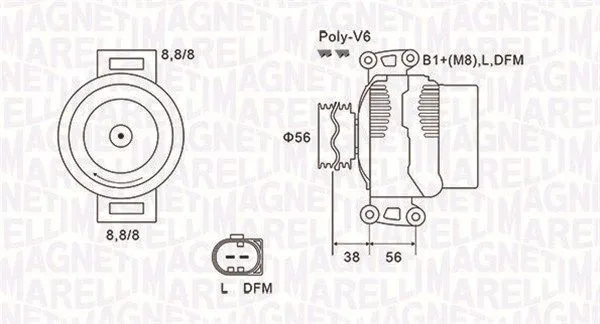 Generator MAGNETI MARELLI 063731811010