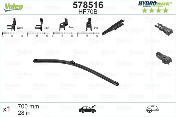 Torkarblad VALEO 578516