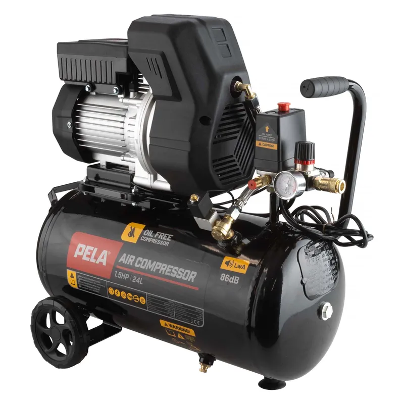 PELA 565958 Kompressor 1,5HK, 24L, oljefri