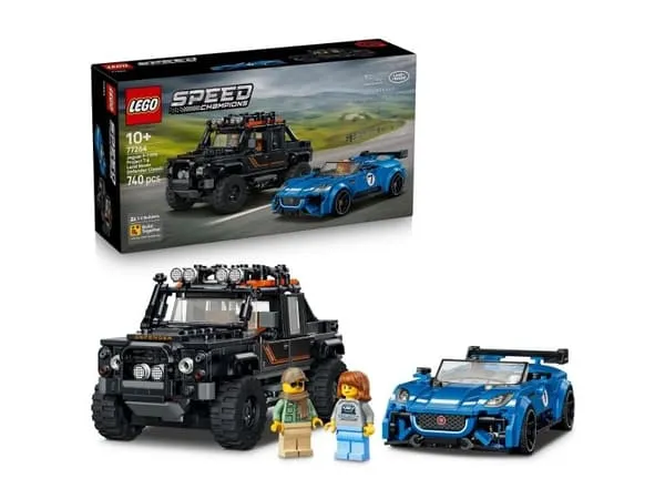 LEGO Speed Champions 77264 set 740 st. Jaguar Project 7 & Land Rover Defender