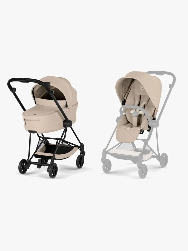 Cybex MIOS Comfort Duovagn, Matt Black/Cozy Beige