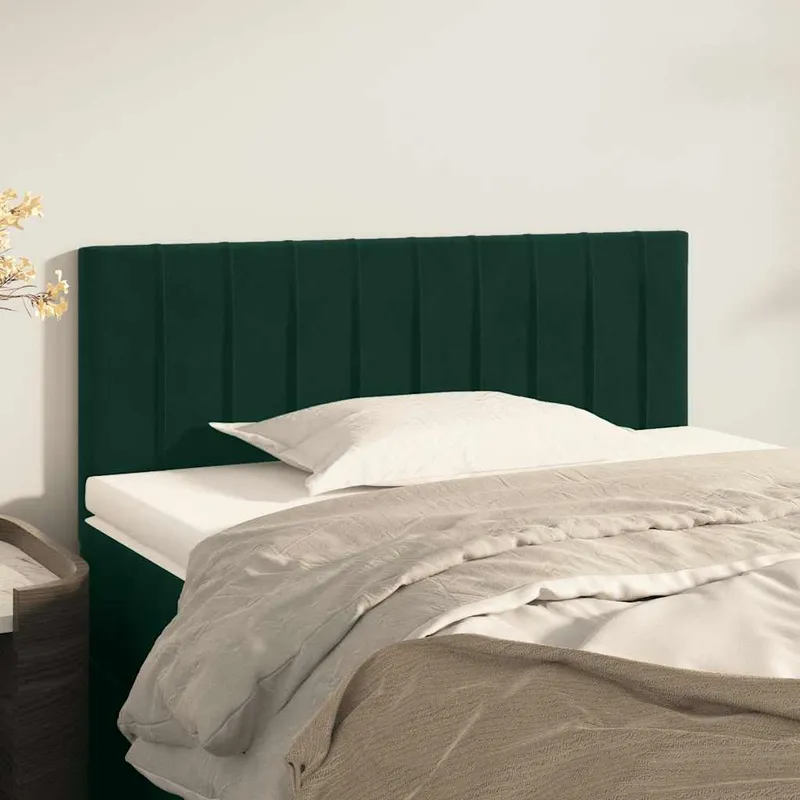 vidaXL Sänggavel grön 100x5x78/88 cm sammet (#0831)