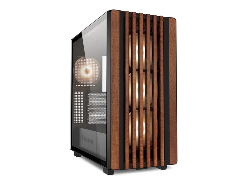 Sharkoon Rebel C70G RGB – Tower – ATX – genomskinlig sidopanel (härdat glas) – ingen strömförsörjning (ATX) – USB/ljud