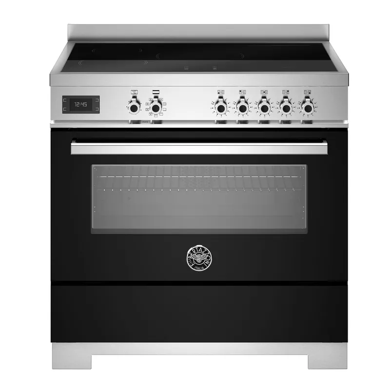 Professional – Induktionsspis 90 cm (1 ugn) – Svart – Bertazzoni