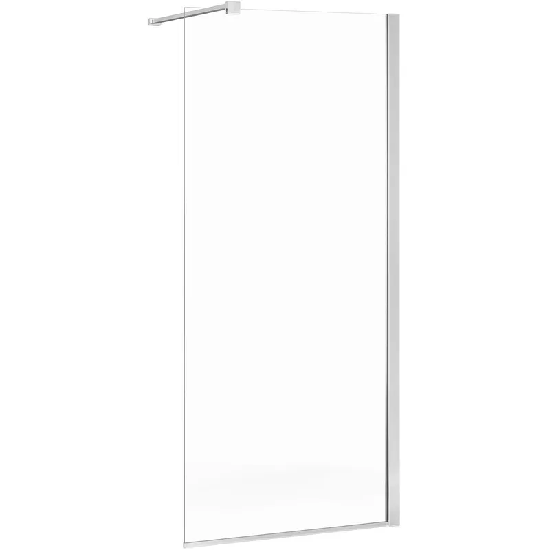 Gustavsberg Square Duschvägg klarglas, blankpolerad profil 80 cm