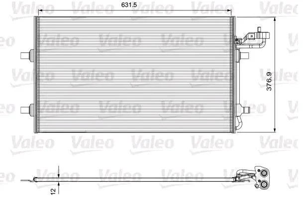 Kondensor, klimatanläggning VALEO 814324