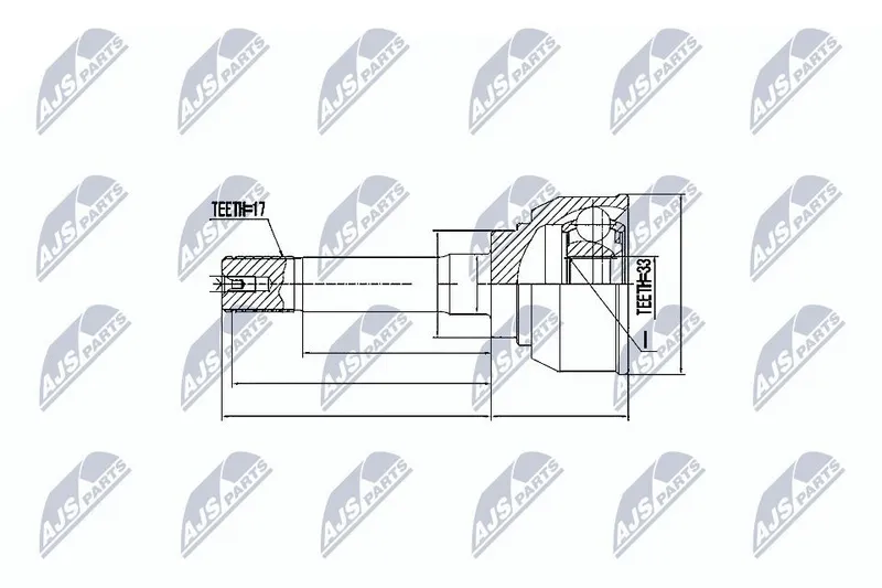 Ledsats, drivaxel NTY NPZ-IS-007