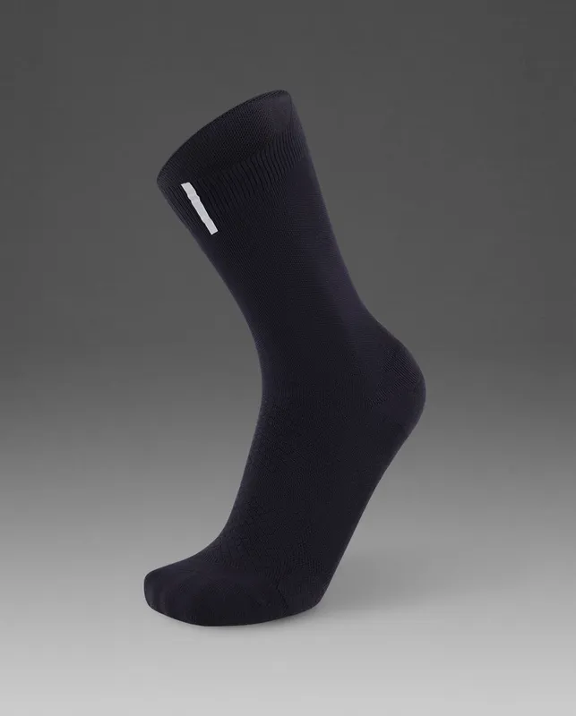 2XU Vectr Reflective Crew Socks U Svart S | Löparstrumpor