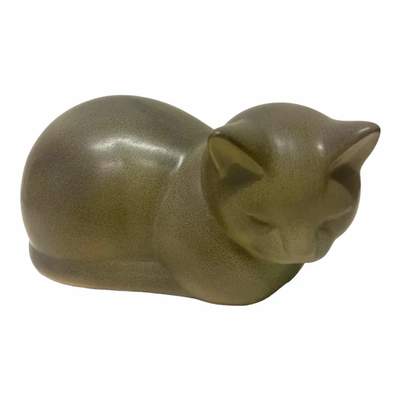 Gustavsberg – Figurin – Katten Moses Grå design Lisa Larson