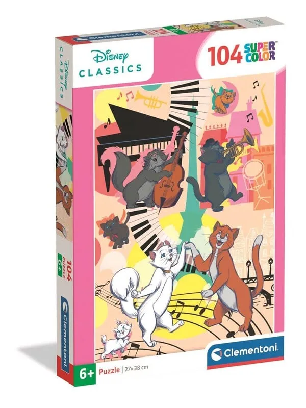 Clementoni Pussel Aristocats, 104 bitar 2D Pussel
