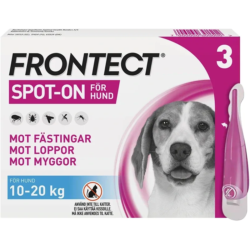 Frontect 10-20 kg, spot-on, lösning 3×2 ml
