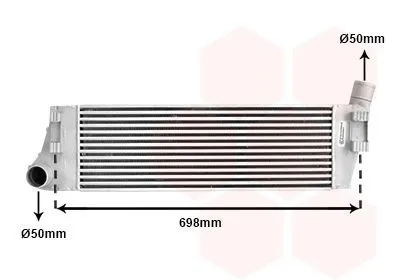 Intercooler VAN WEZEL 43004316